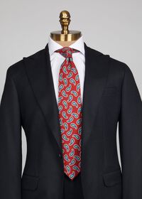 Paul Stuart Wool Tossed Paisley Tie, thumbnail 2