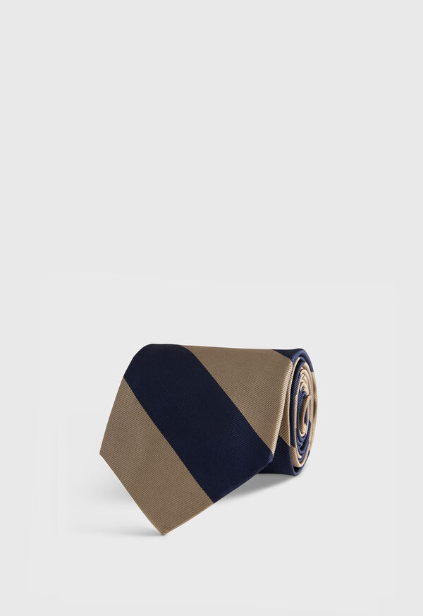 Paul Stuart Woven Silk Block Stripe, image 1