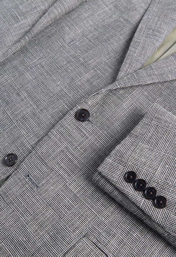 Paul Stuart Lightweight Silk & Linen Parquet Jacket, image 2