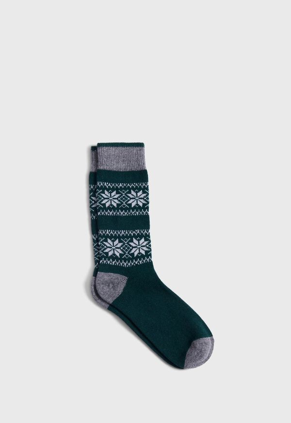 Paul Stuart Nordic Fair Isle Sock, image 1