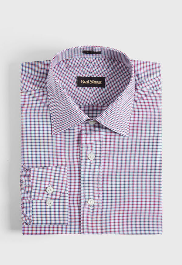Micro Check Slim Fit Dress Shirt
