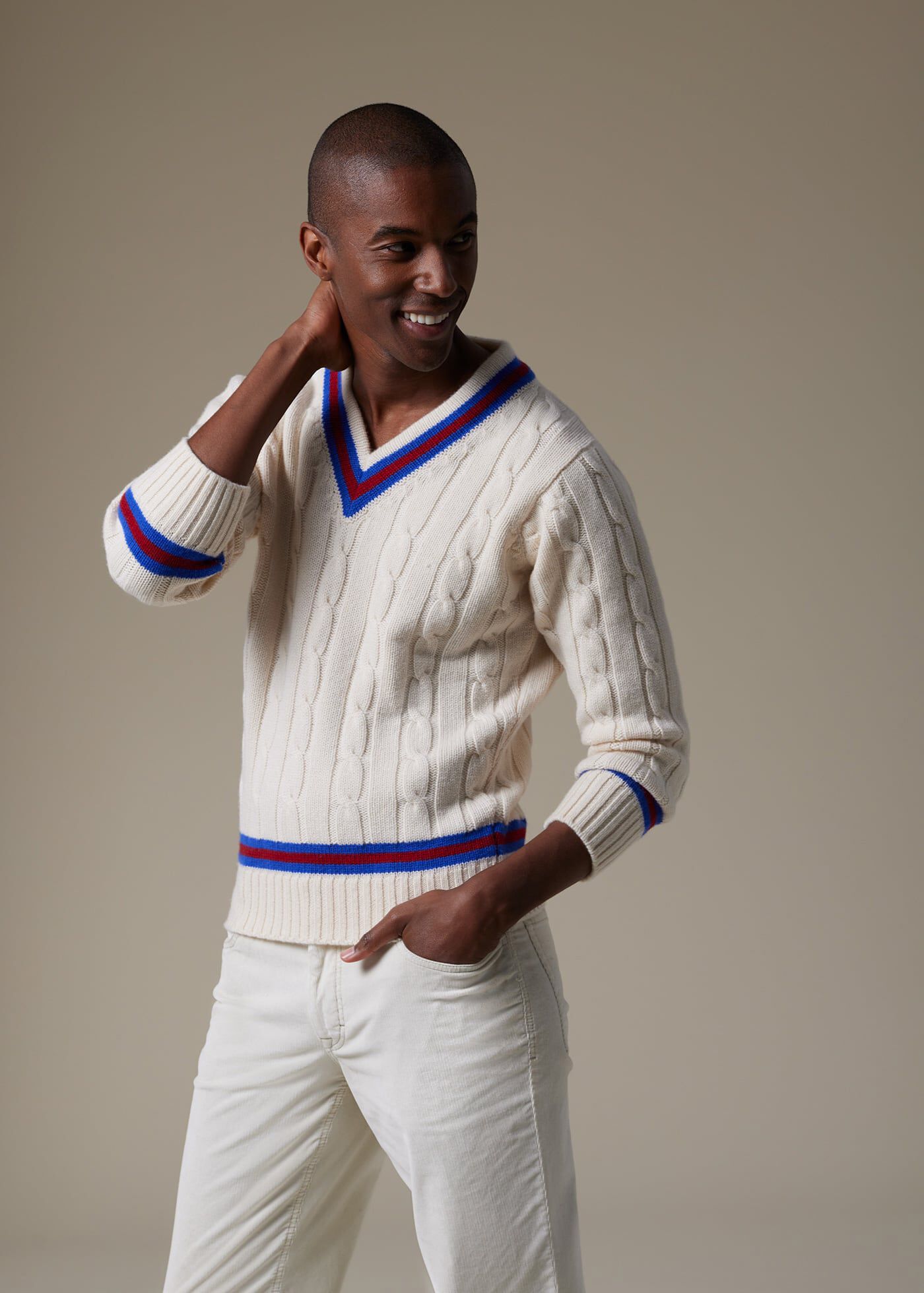 V neck tennis sweater new arrivals