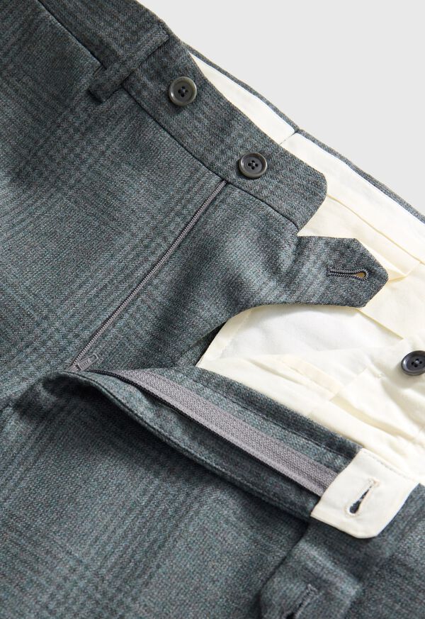 Paul Stuart Sage Tonal Plaid Flannel Suit, image 7