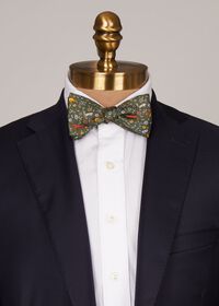 Paul Stuart Wool Animal Print Bow Tie, thumbnail 2