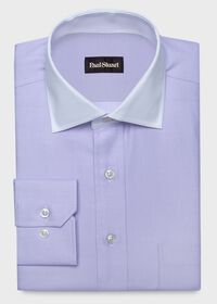 Paul Stuart Contrast Collar Cotton Twill Dress Shirt, thumbnail 1