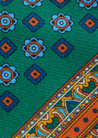 Paul Stuart Medallion Print Pocket Square, thumbnail 3