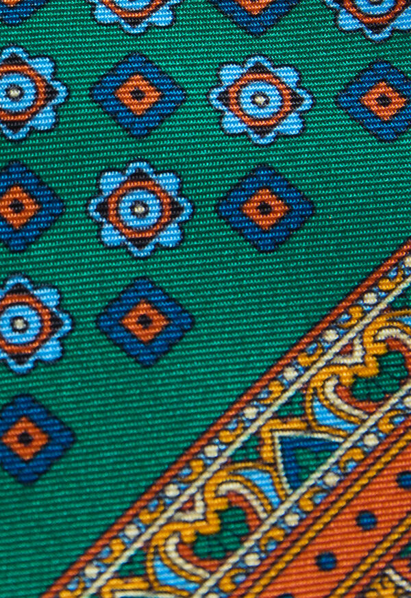 Paul Stuart Medallion Print Pocket Square, image 3