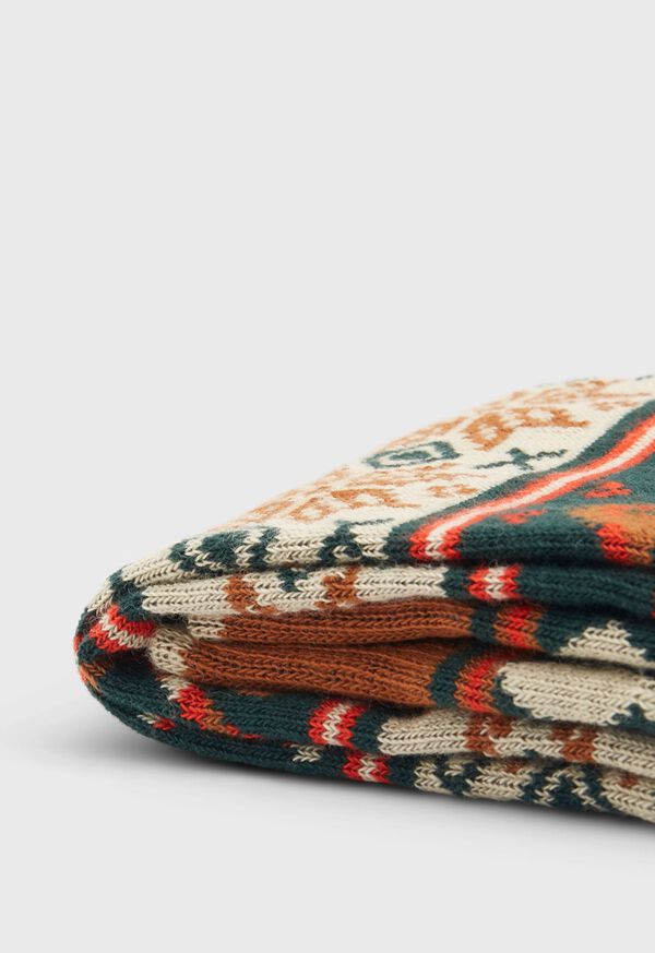 Paul Stuart Candy Cane Snowflake Sock, image 2