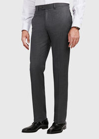 Paul Stuart Flannel Wool Blend Grey Trouser, thumbnail 2