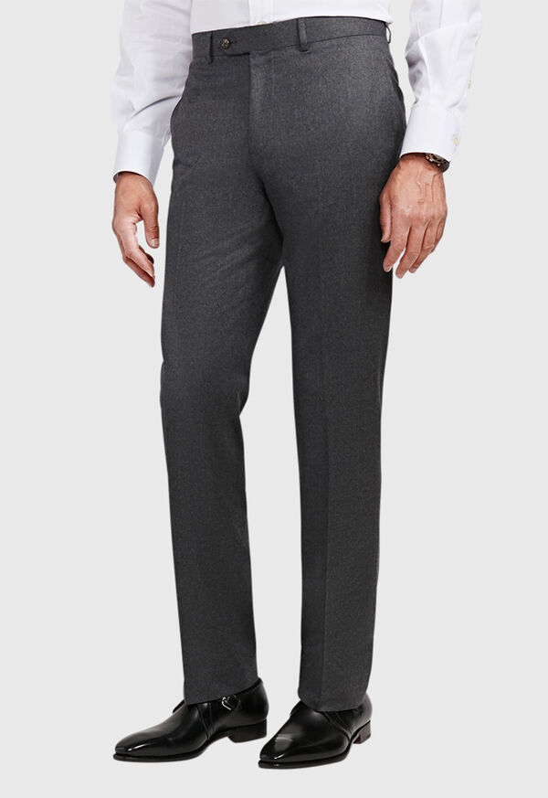 Paul Stuart Flannel Wool Blend Grey Trouser, image 2