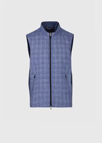 Paul Stuart Linen Plaid Vest, thumbnail 1