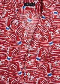 Paul Stuart Sailboat Wave Print Shirt, thumbnail 2