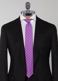 Paul Stuart Silk Shantung Dot Tie, thumbnail 2