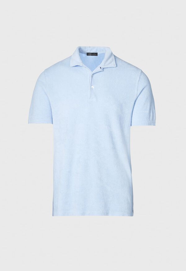 Paul Stuart Cotton Terry Cloth Short Sleeve Polo, image 1