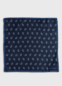 Paul Stuart Printed Silk Tossed Diamond Pocket Square, thumbnail 2