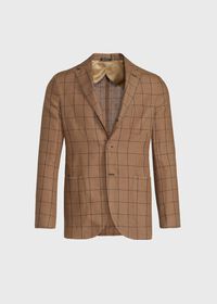 Paul Stuart Linen Windowpane Soft Jacket, thumbnail 1