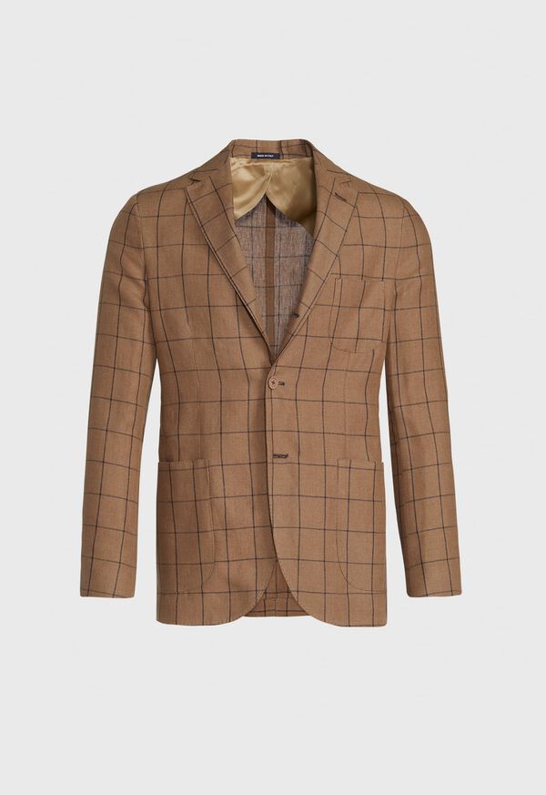 Paul Stuart Linen Windowpane Soft Jacket, image 1