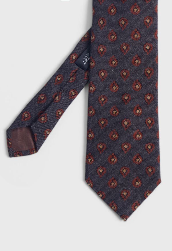 Paul Stuart Foulard Printed Wool Tie, image 1