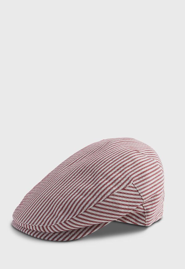 Paul Stuart Wool Seersucker Ivy Cap, image 1