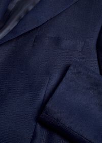 Paul Stuart Navy Hopsack Cashmere Silk Blazer, thumbnail 2