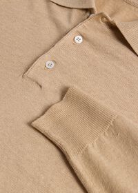 Paul Stuart Linen & Cotton Long Sleeve Polo, thumbnail 2