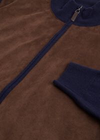 Paul Stuart Wool and Cashmere Blend Full Zip with Alcantara Front Blouson, thumbnail 2