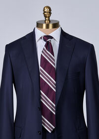 Paul Stuart Woven Silk Stripe Tie, thumbnail 2