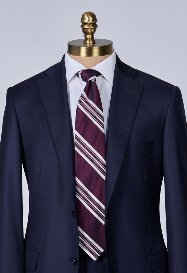 Paul Stuart Woven Silk Stripe Tie, image 2