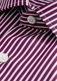 Paul Stuart Silky Cotton Stripe Sport Shirt, thumbnail 2