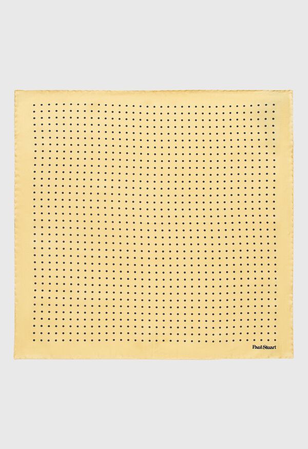 Paul Stuart Printed Silk Dot Pocket Square, image 1