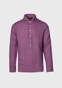 Paul Stuart Washed Linen Pullover Shirt, thumbnail 1