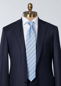 Paul Stuart Woven Silk & Cotton Stripe Tie, thumbnail 4