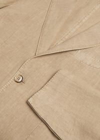 Paul Stuart Phineas Cole Khaki Solid Linen Suit, thumbnail 2