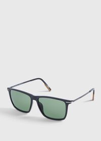 Paul Stuart ZEGNA Shiny Black Sunglasses, thumbnail 2