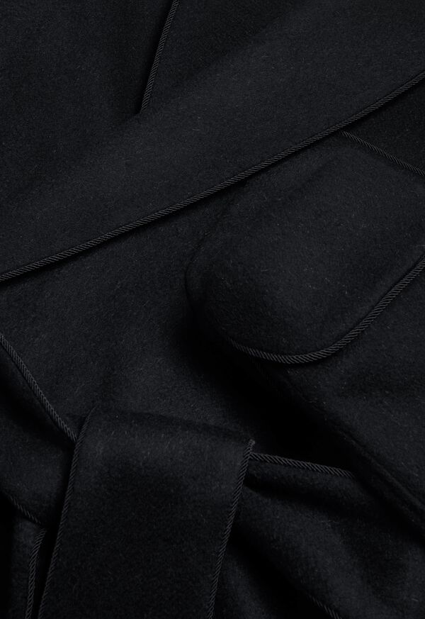 Paul Stuart Black & Grey Double Face Cashmere Robe, image 2