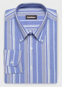Paul Stuart Cotton Multi Stripe Sport Shirt, thumbnail 1