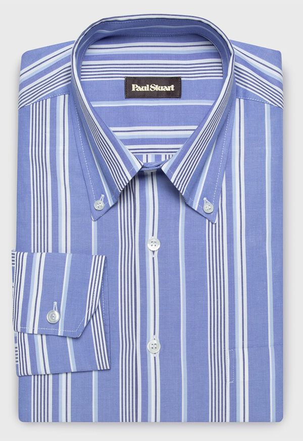 Paul Stuart Cotton Multi Stripe Sport Shirt, image 1