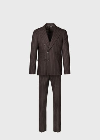 Paul Stuart Chalk Stripe Flannel Suit