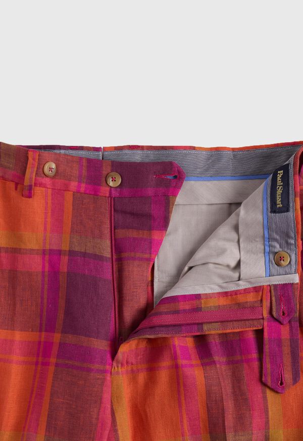 Paul Stuart Linen Plaid Dress Trouser, image 2