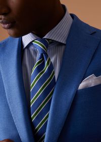 Paul Stuart Bengal Stripe Cotton & Linen Sport Shirt, thumbnail 4