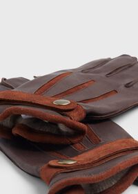 Paul Stuart Deerskin Gloves with Contrast Belt and Trim, thumbnail 2