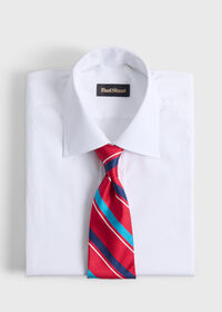 Paul Stuart Woven Silk Multi-Color Stripe Tie, thumbnail 2