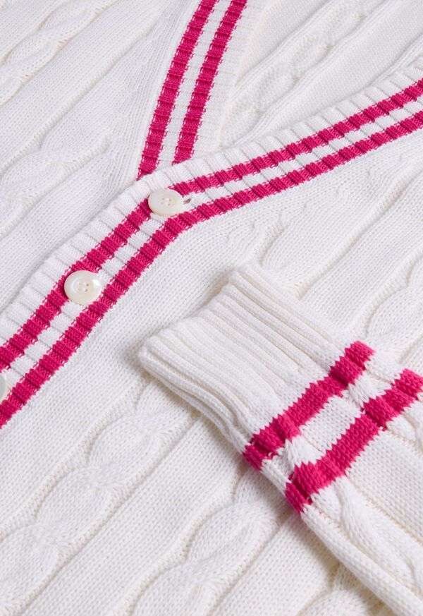 Paul Stuart Cotton Tennis Cardigan, image 2