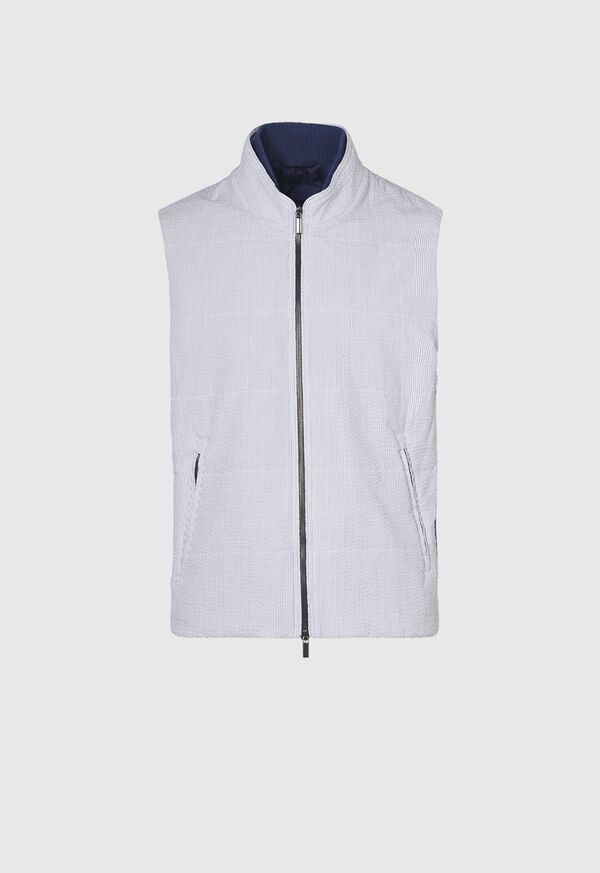 Paul Stuart Cotton Seersucker Vest, image 1