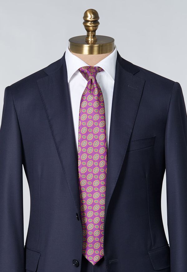 Paul Stuart Printed Silk Tossed Oval Tie, image 2