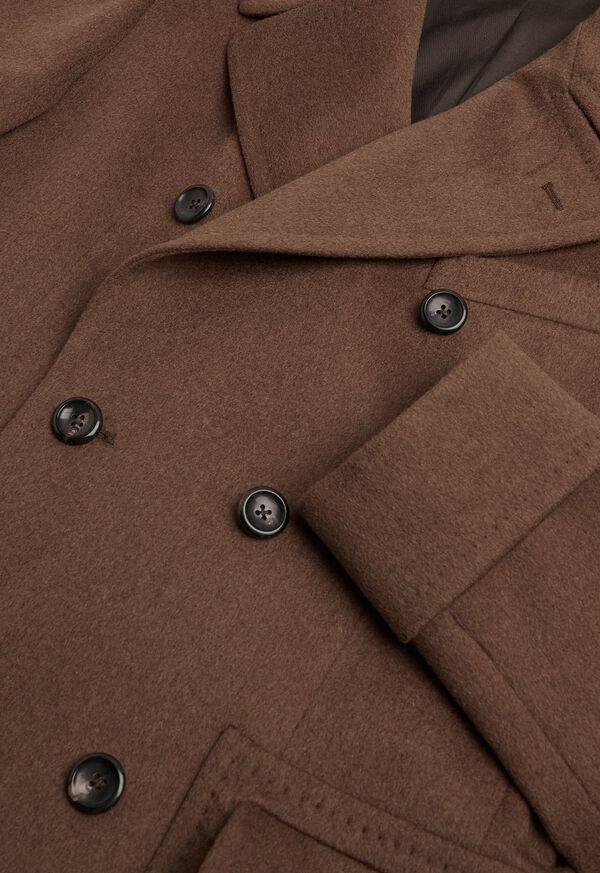 Paul Stuart Vicuna Double Breasted Coat with Gauntlet, image 3
