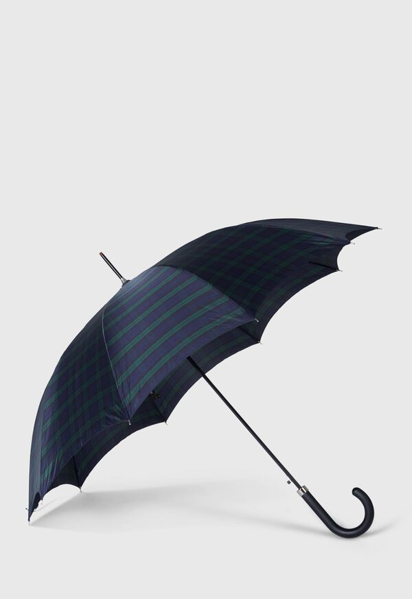 Paul Stuart Black Watch Plaid Umbrella, image 1