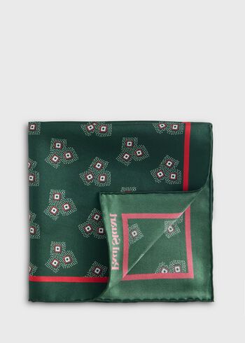 Paul Stuart Geometric Dot Pocket Square
