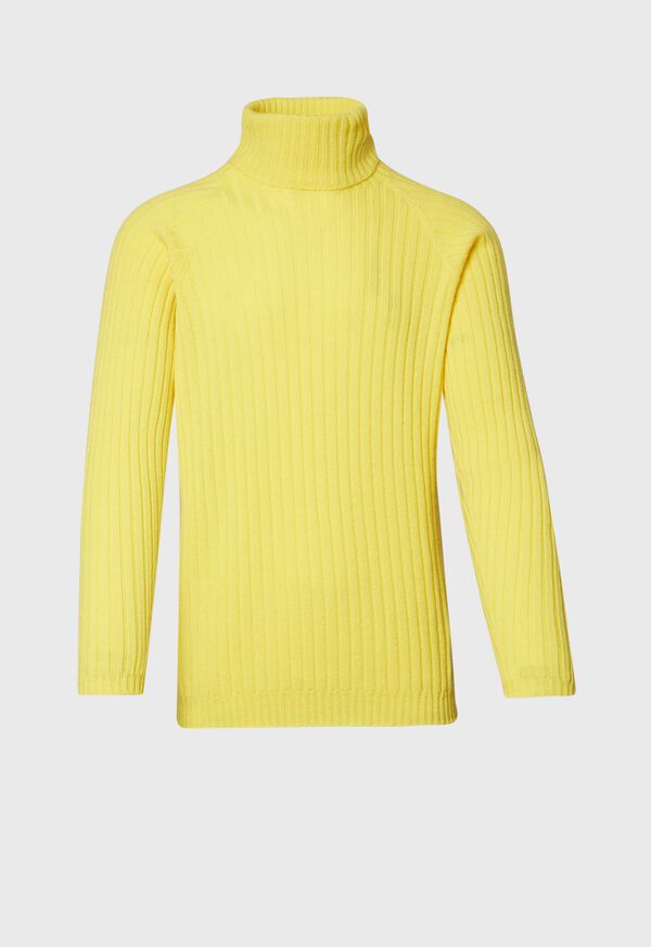 Paul Stuart Ribbed Cashmere Turtleneck Sweater, image 1