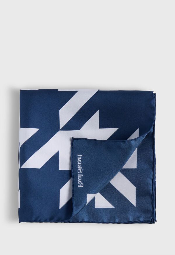 Paul Stuart Printed Silk Patchwork Pocket Square, image 1